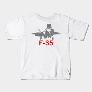 F-35 Lightning Military Aircraft Kids T-Shirt